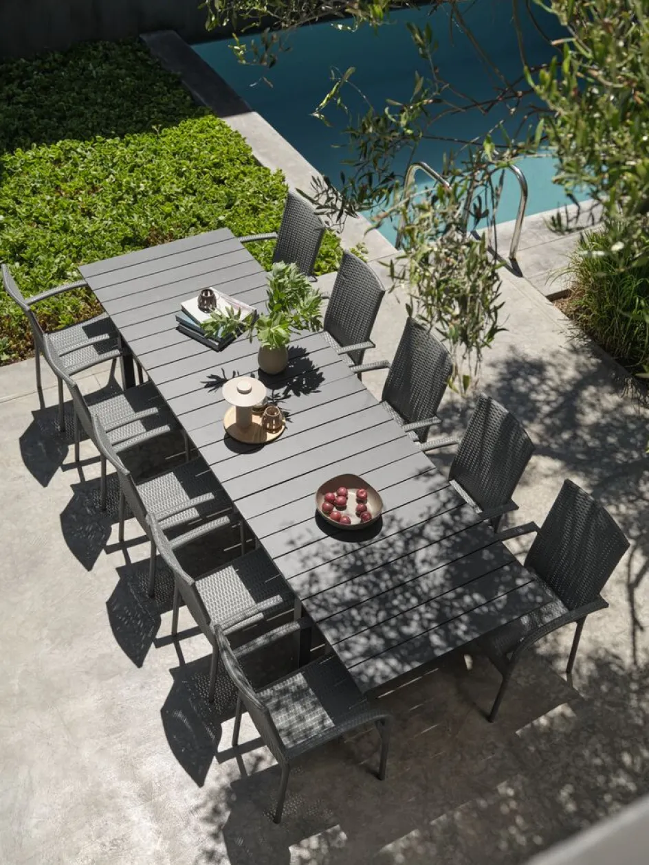 MOSSTable de jardin MOSS l95xL214/315 gris-JUTLANDIA Hot