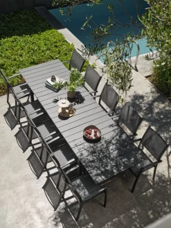 MOSSTable de jardin MOSS l95xL214/315 gris-JUTLANDIA Hot