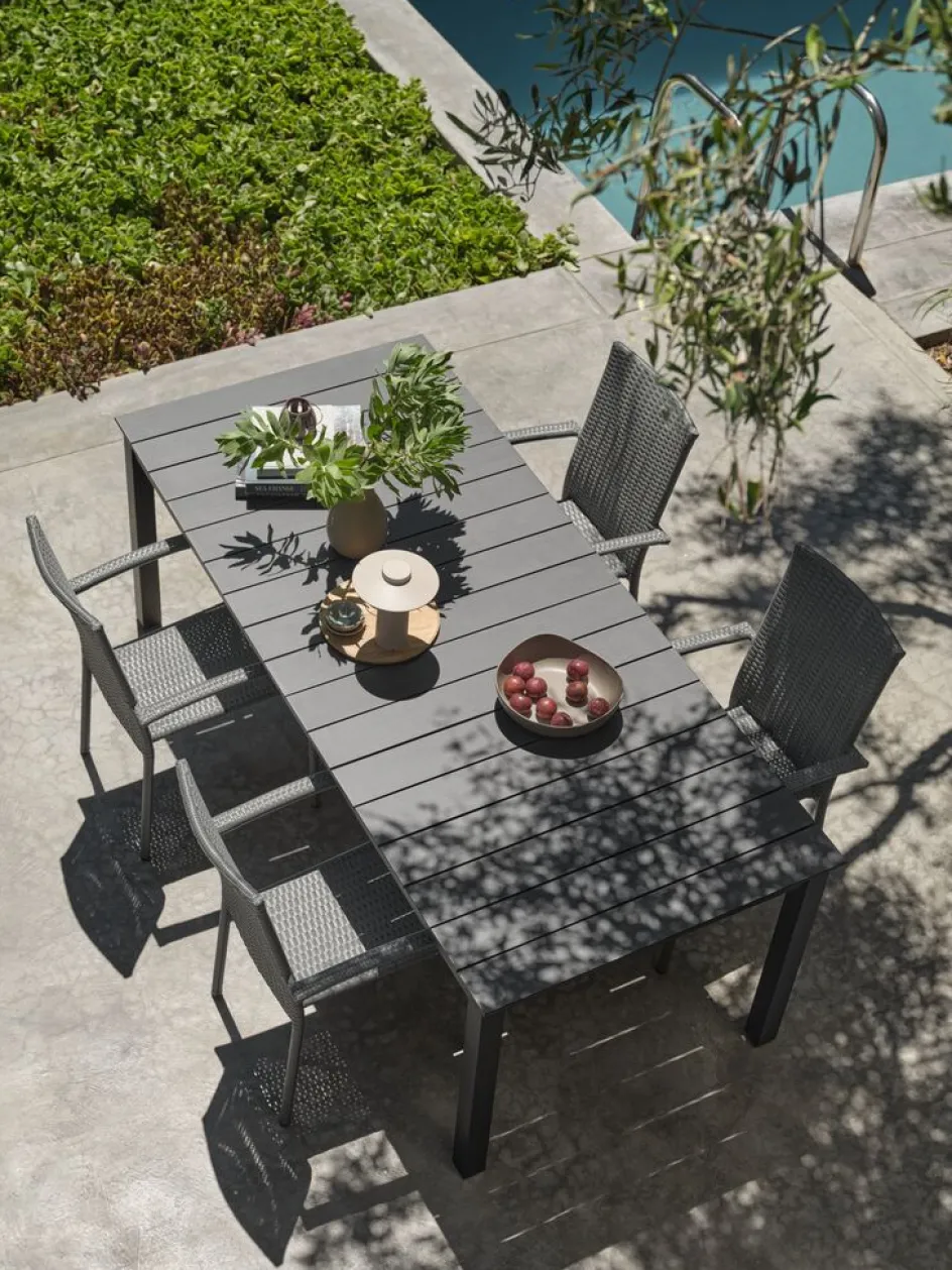 MOSSTable de jardin MOSS l95xL214/315 gris-JUTLANDIA Hot