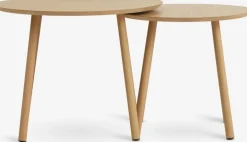 MUNKEBOTables gigognes MUNKEBO Ø55/Ø45 coloris chêne naturel 2pcs-JYSK
