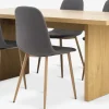 MUNKEBY + JONSTRUPMUNKEBY L180 table colo. chêne + 4 JONSTRUP chaises asphalte-JYSK Clearance