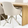 MUNKEBY + ROSTRUPMUNKEBY L180 table colo. chêne + 4 ROSTRUP chaises beige-JYSK Clearance