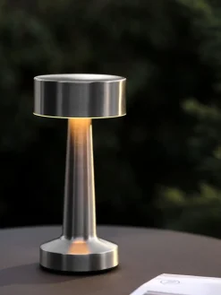 MUSVITLampe de table rechargeable MUSVIT Ø11xH21cm chrome-JYSK Outlet