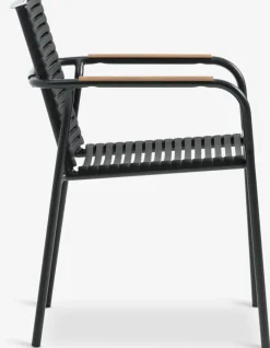 NABEChaise empilable NABE noir-JUTLANDIA