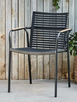 NABEChaise empilable NABE noir-JUTLANDIA