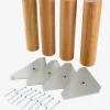 NAKKELVAPieds de lit Ø5xH20cm NAKKELVA chêne 4pcs/pqt-JYSK Hot