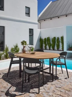 NANNESTADChaise empilable NANNESTAD gris foncé-JYSK