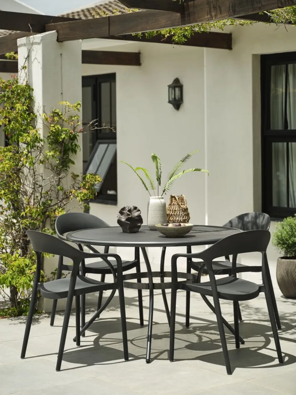 NANNESTADChaise empilable NANNESTAD gris foncé-JYSK