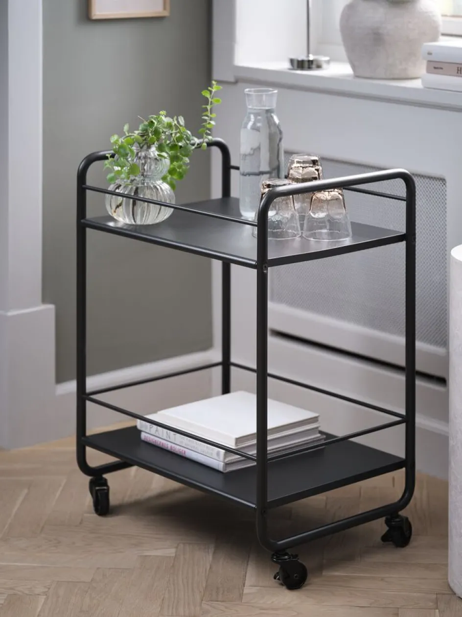 NARUPDesserte NARUP 2 tablettes noir-JYSK Online