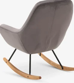 NEBELFauteuil à bascule NEBEL velours gris-JYSK New