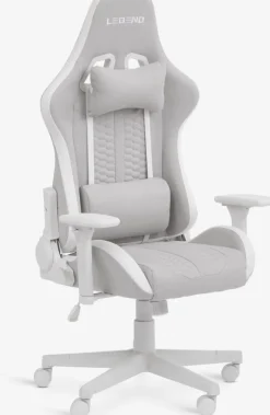 NIBEChaise gaming NIBE tissu blanc/beige-JYSK Discount