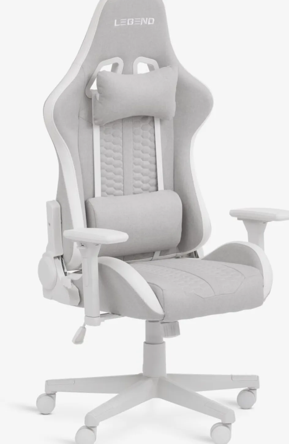 NIBEChaise gaming NIBE tissu blanc/beige-JYSK Discount