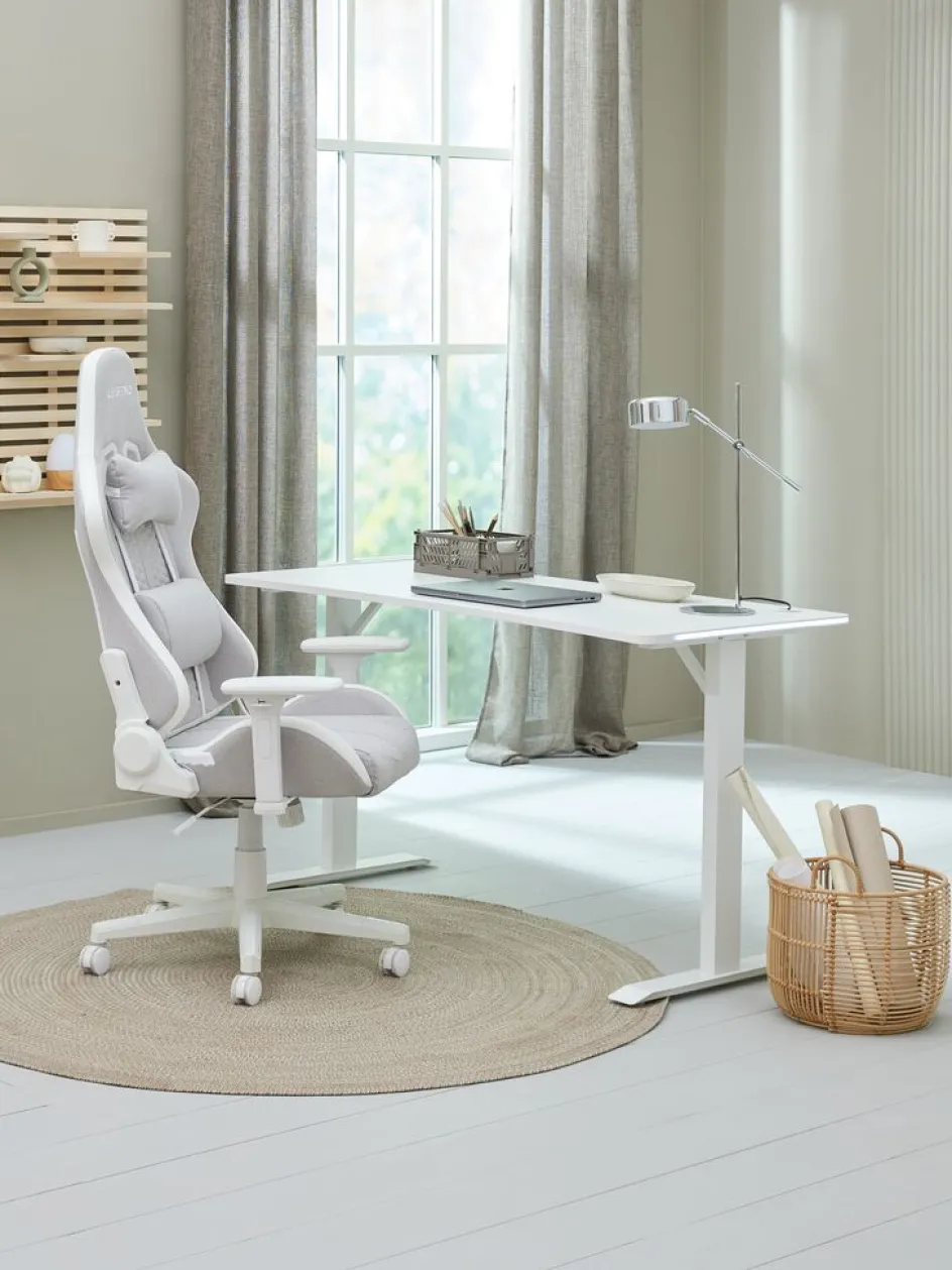 NIBEChaise gaming NIBE tissu blanc/beige-JYSK Discount