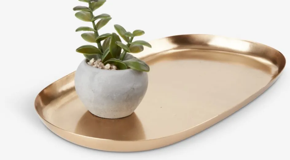 NIELSENPlateau décoratif NIELSEN l17xL30cm laiton-JYSK Clearance