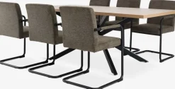 NORTOFT + ESPENORTOFT L200 table coloris chêne + 4 ESPE chaises olive/noir-JYSK Clearance