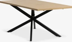 NORTOFTTable NORTOFT 95x200 coloris chêne chaud/noir-JYSK