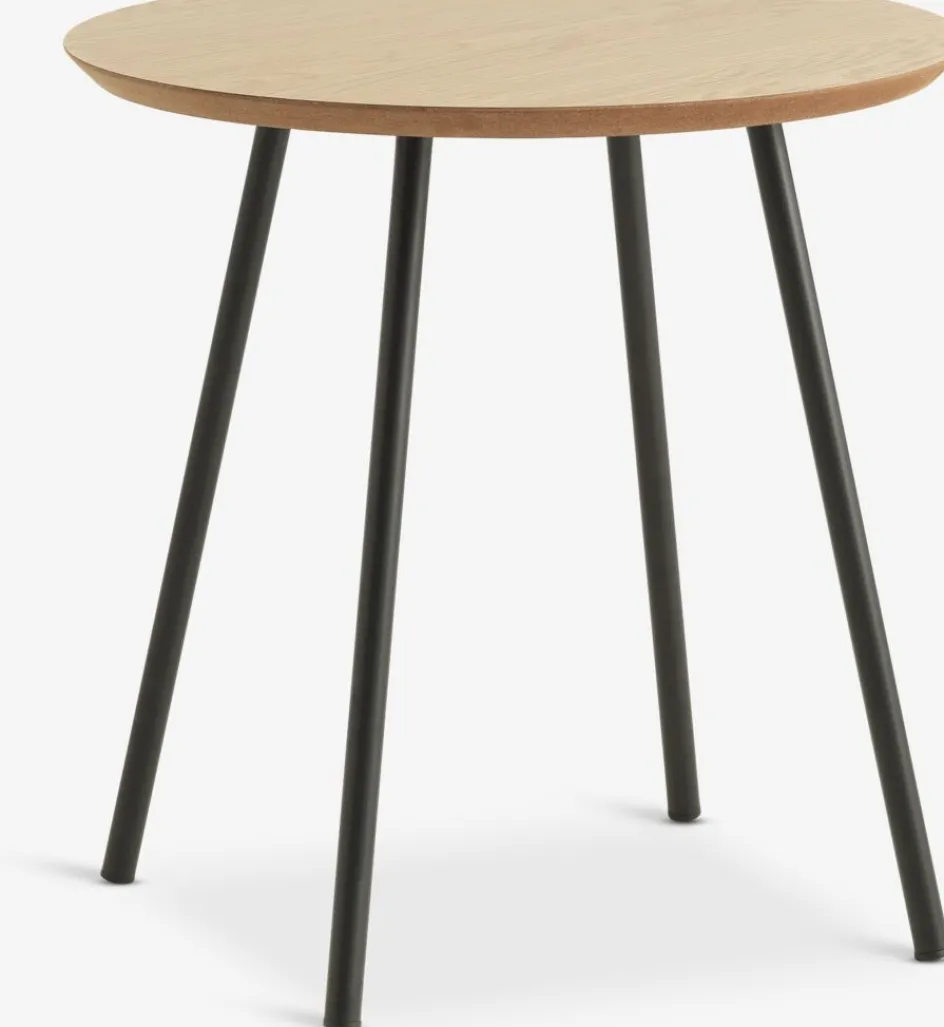 NYBOBout de canapé NYBO Ø40 coloris chêne chaud/noir-JYSK Discount