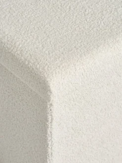 NYSTEDPouf NYSTED 38x38 a/rangement tissu teddy blanc cassé-JYSK Hot