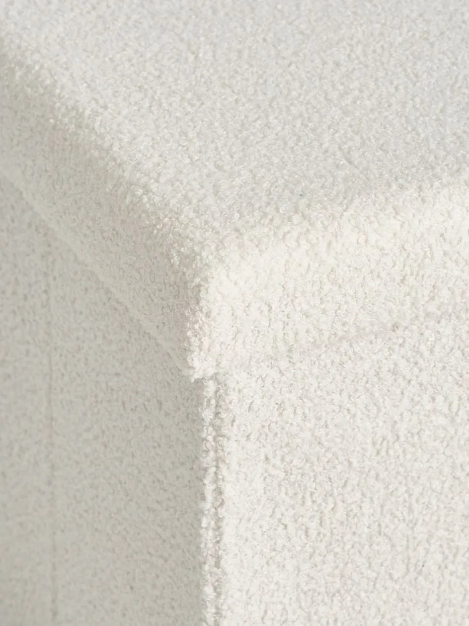 NYSTEDPouf NYSTED 76x38 a/rangement tissu teddy blanc cassé-JYSK