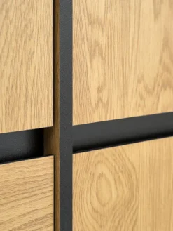 ODENSEArmoire ODENSE 120x210 3 portes 3 tiroirs coloris chêne-JYSK Sale