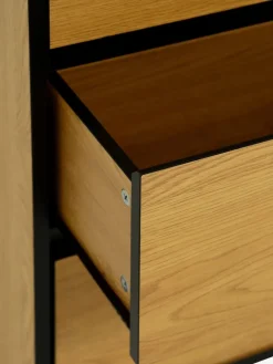 ODENSECommode 3 tiroirs ODENSE coloris chêne chaud/noir-JYSK New