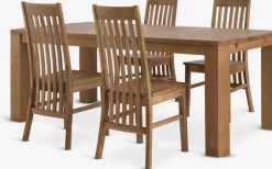 OLDE + SILLERUPOLDE L200 table chêne naturel + 4 SILLERUP chaises chêne-JYSK Best