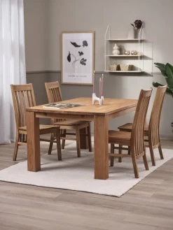 OLDE + SILLERUPOLDE L160 table chêne naturel + 4 SILLERUP chaises chêne-JYSK New