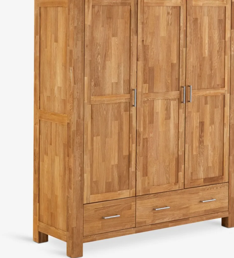 OLDEArmoire OLDE 169x200 3 portes 2 tiroirs chêne naturel-Royal Oak