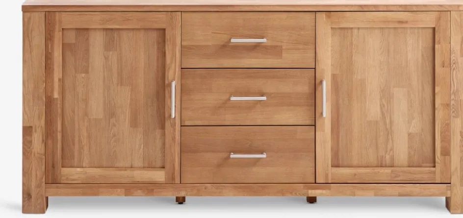 OLDEBuffet OLDE 2 portes 3 tiroirs chêne naturel-Royal Oak Clearance