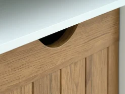 OLDEKROGBanc OLDEKROG 3 tiroirs blanc/coloris chêne naturel-JYSK