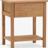 OLSKERTable de nuit OLSKER 1 tiroir 1 tablette chêne naturel-Royal Oak Outlet