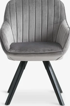 ONSEVIGFauteuil ONSEVIG velours gris/noir-JYSK Sale