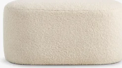 OREBOPouf OREBO 84x45 tissu teddy blanc cassé-JYSK Clearance