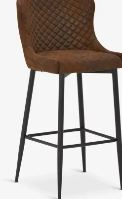 PEBRINGEChaise de bar PEBRINGE avec dossier tissu /noir-JYSK Sale