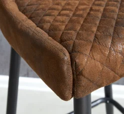 PEBRINGEChaise de bar PEBRINGE avec dossier tissu /noir-JYSK Sale