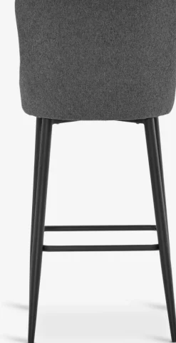 PEBRINGEChaise de bar PEBRINGE avec dossier tissu /noir-JYSK Online