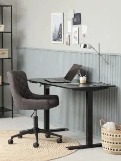 PEBRINGEChaise de bureau PEBRINGE tissu gris foncé/noir-JYSK Discount