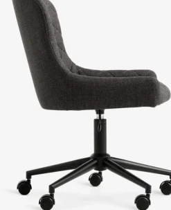 PEBRINGEChaise de bureau PEBRINGE tissu gris foncé/noir-JYSK Discount