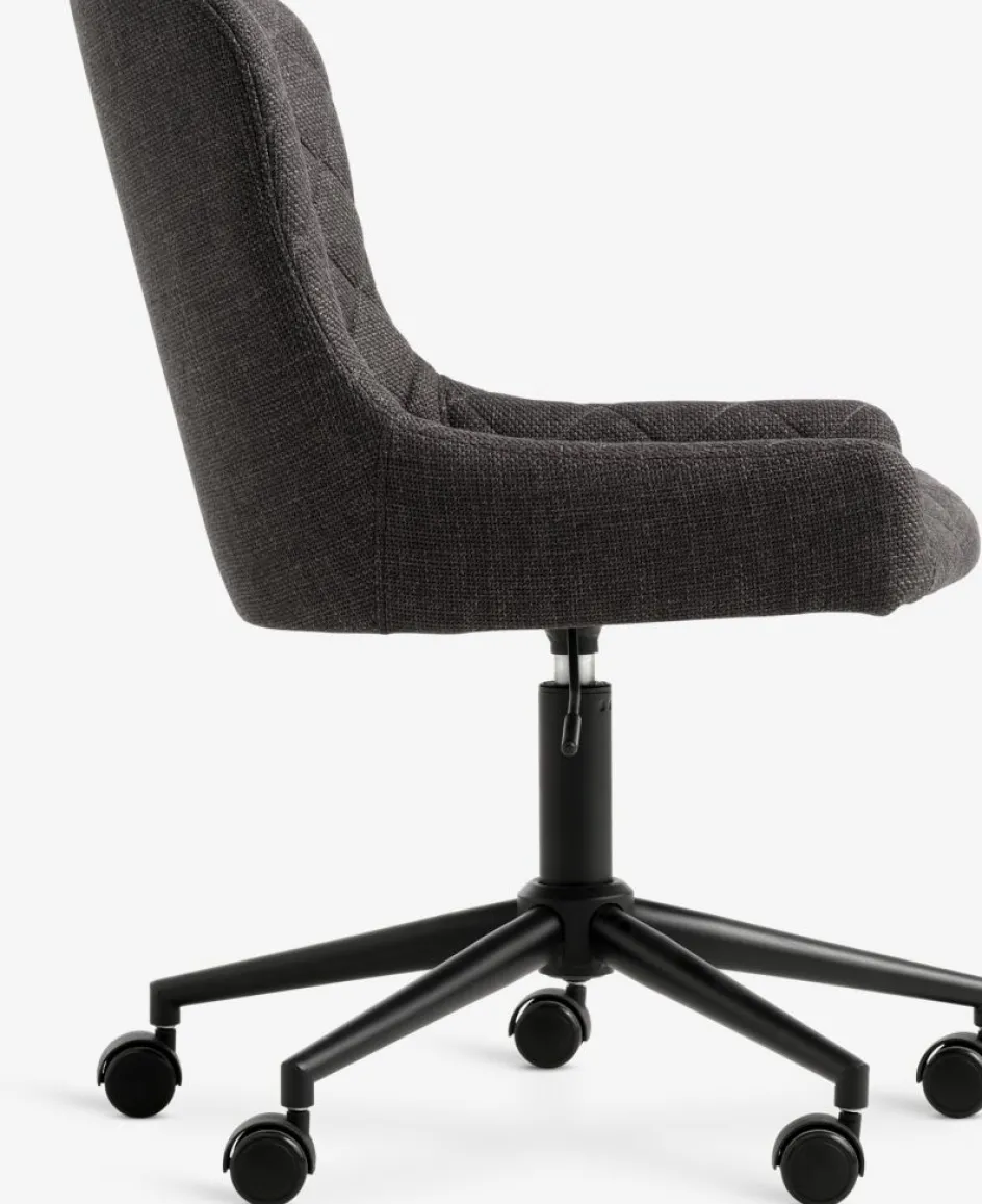 PEBRINGEChaise de bureau PEBRINGE tissu gris foncé/noir-JYSK Discount