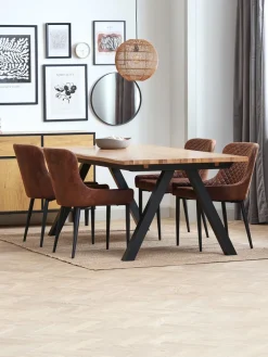 PEBRINGEChaise PEBRINGE brun vieilli/noir-JYSK Outlet