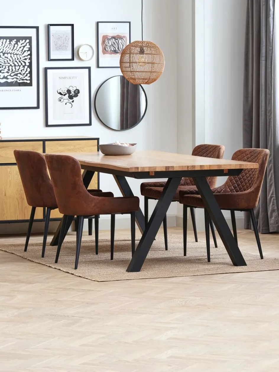 PEBRINGEChaise PEBRINGE brun vieilli/noir-JYSK Outlet