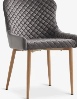 PEBRINGEChaise PEBRINGE velours /coloris chêne naturel-JYSK Discount