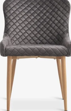 PEBRINGEChaise PEBRINGE velours /coloris chêne naturel-JYSK Discount