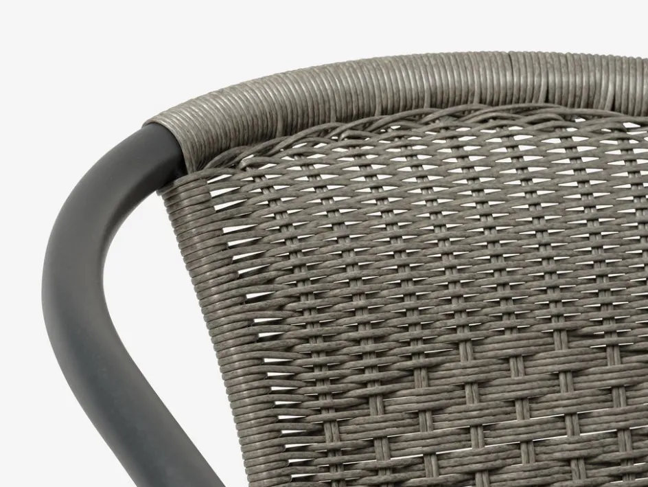 RADSTRUP + GRENAARADSTRUP Ø60 table noir + 2 GRENAA chaises gris-JYSK Discount