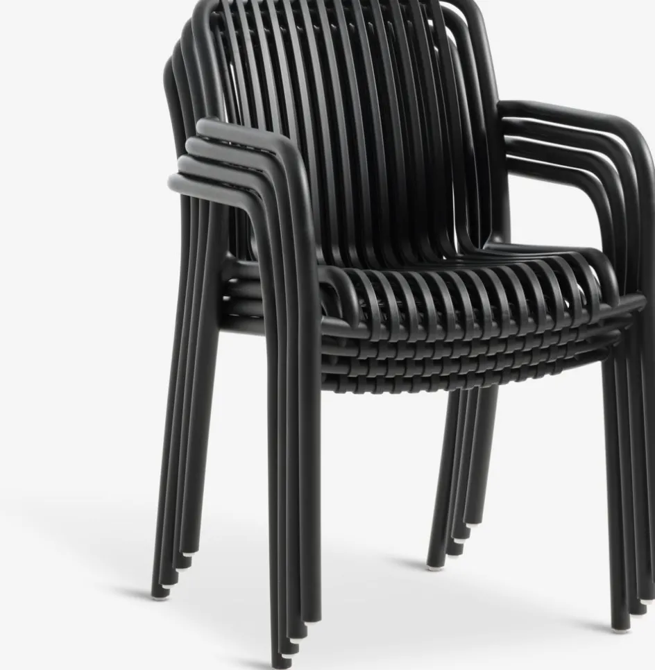 RADSTRUP + NABBENRADSTRUP Ø60 table + 2 NABBEN chaises noir-JYSK New