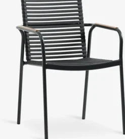RANGSTRUP + NABERANGSTRUP Ø130 table naturel/noir + 4 NABE chaises noir-JUTLANDIA