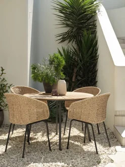 RANGSTRUP + TUERNERANGSTRUP Ø110 table + TUERNE chaises naturel-JYSK Clearance