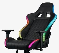 RANUMChaise gaming RANUM a/LED noir/noir-JYSK New