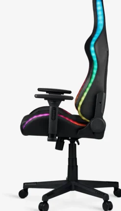 RANUMChaise gaming RANUM a/LED noir/noir-JYSK New