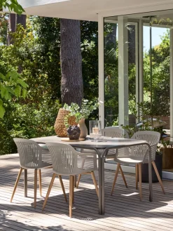 RAUMATable de jardin RAUMA l90xL140 sable foncé-JYSK Hot